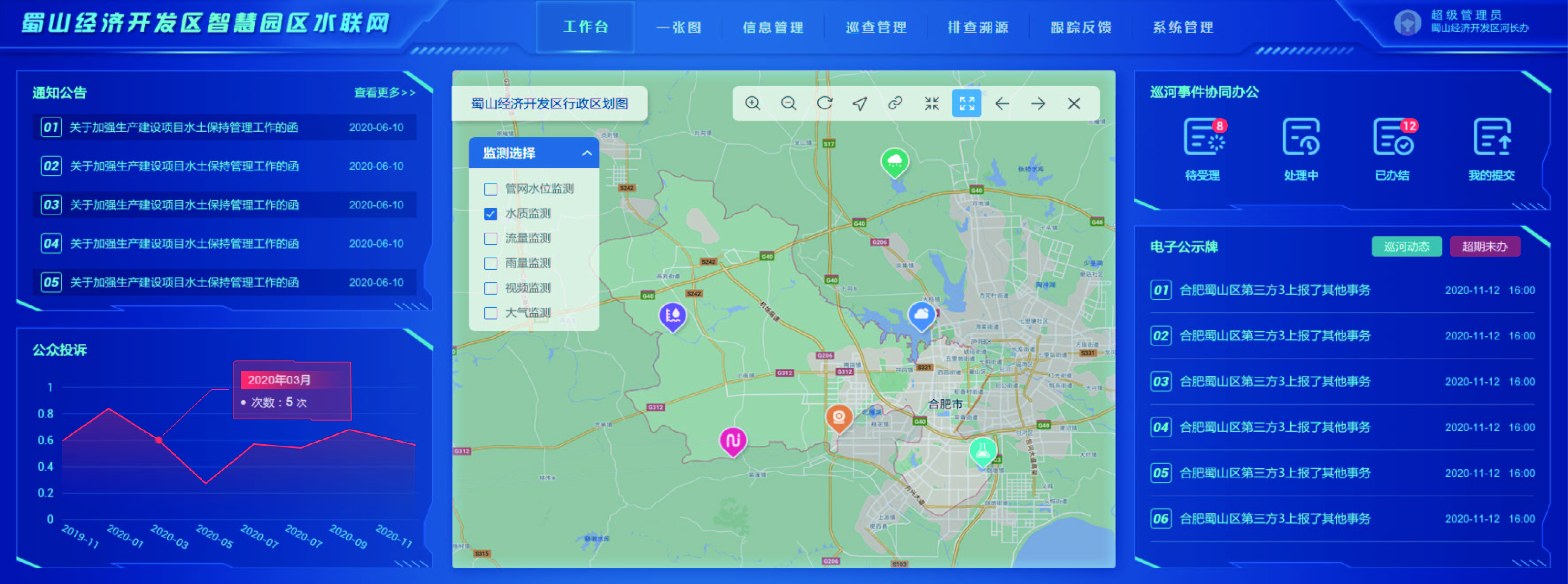 智慧園區(qū)專家驗(yàn)收組調(diào)研蜀山經(jīng)濟(jì)開(kāi)發(fā)區(qū)走訪中水三立